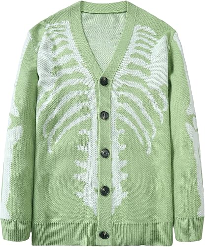 Skeleton Cardigan Mens