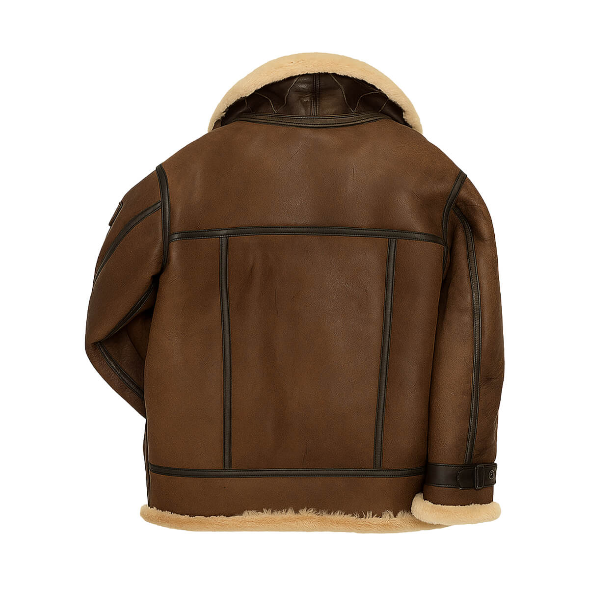 B3 Bomber Aviator Shearling Leather Jacket
