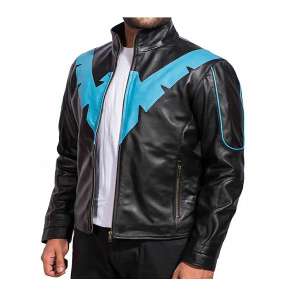 Batman Arkham Knight Nightwing Motorcycle Jacket