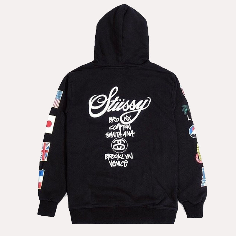Stussy World Flags Hoodie