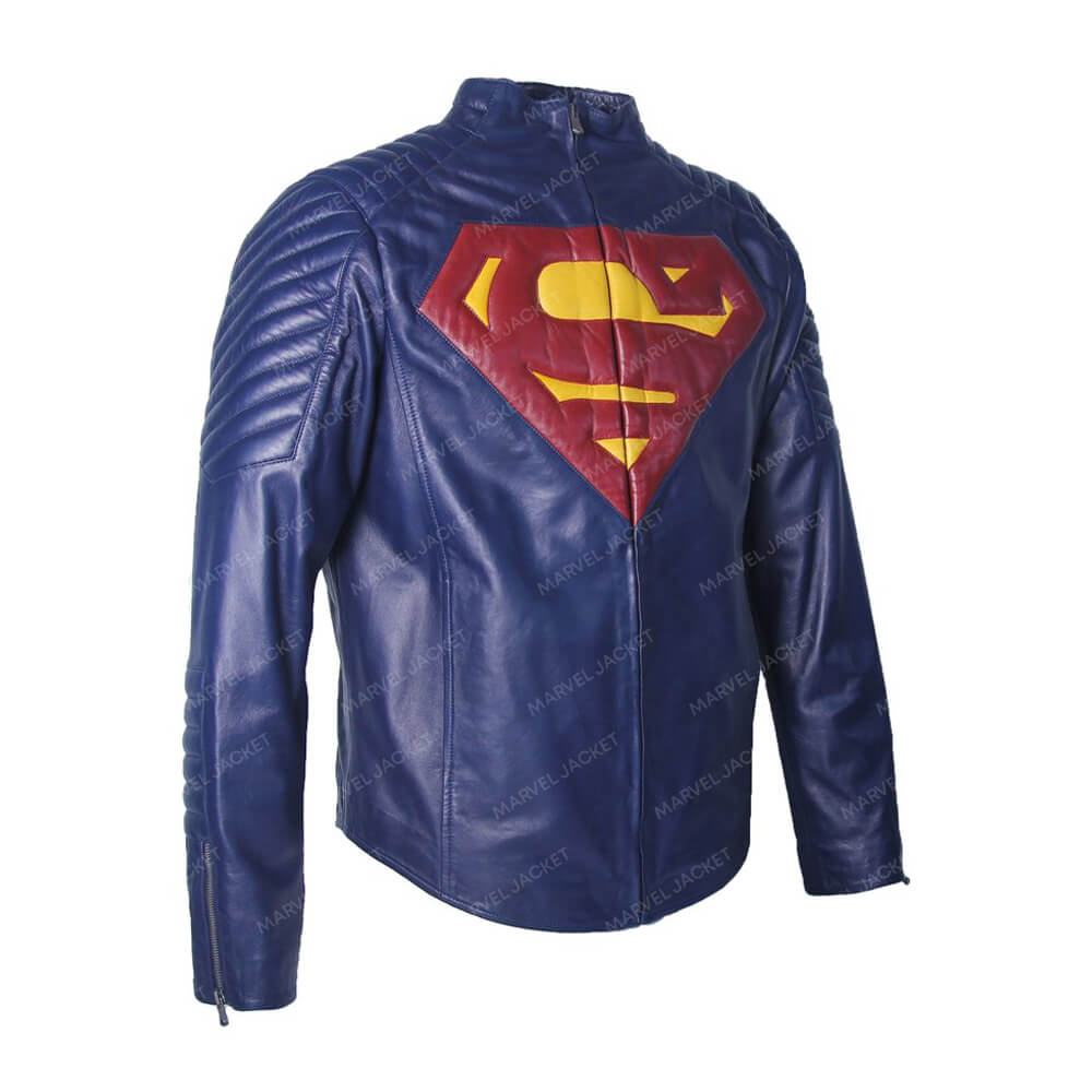 Smallville Superman Blue Leather Jacket