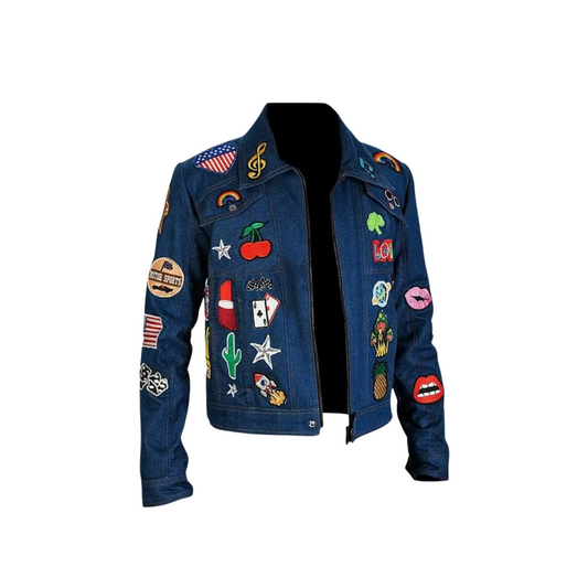 Rocketman Jacket: Stylish Elton John Denim Jacket With Unique Patches