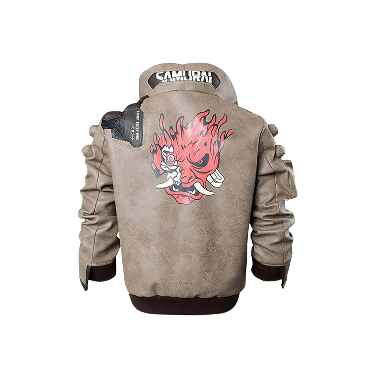 Cyberpunk 2077 Samurai Jacket - Stylish Beige Bomber For Fans