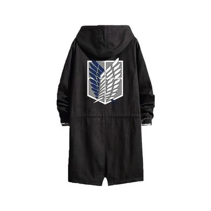 Eren Levi Black Hooded Coat