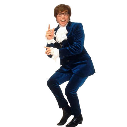 Austin Powers Blue Velvet Suit