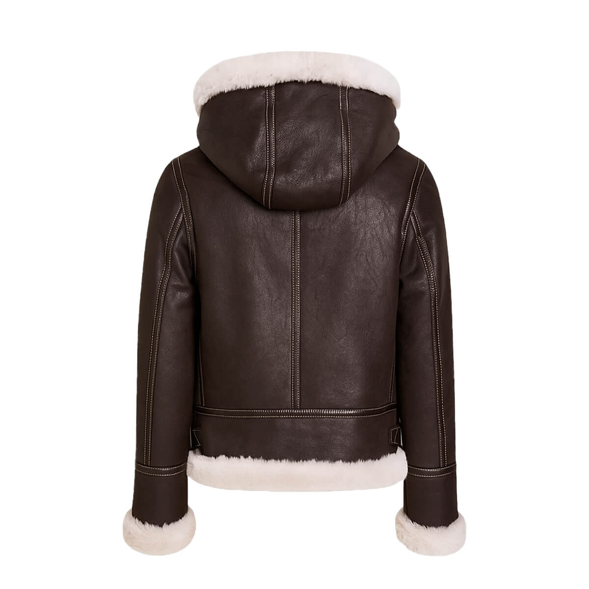 B3 Aviator Pilot Fur Shearling Hoodie Jacket