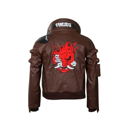 Brown Cyberpunk Samurai Jacket