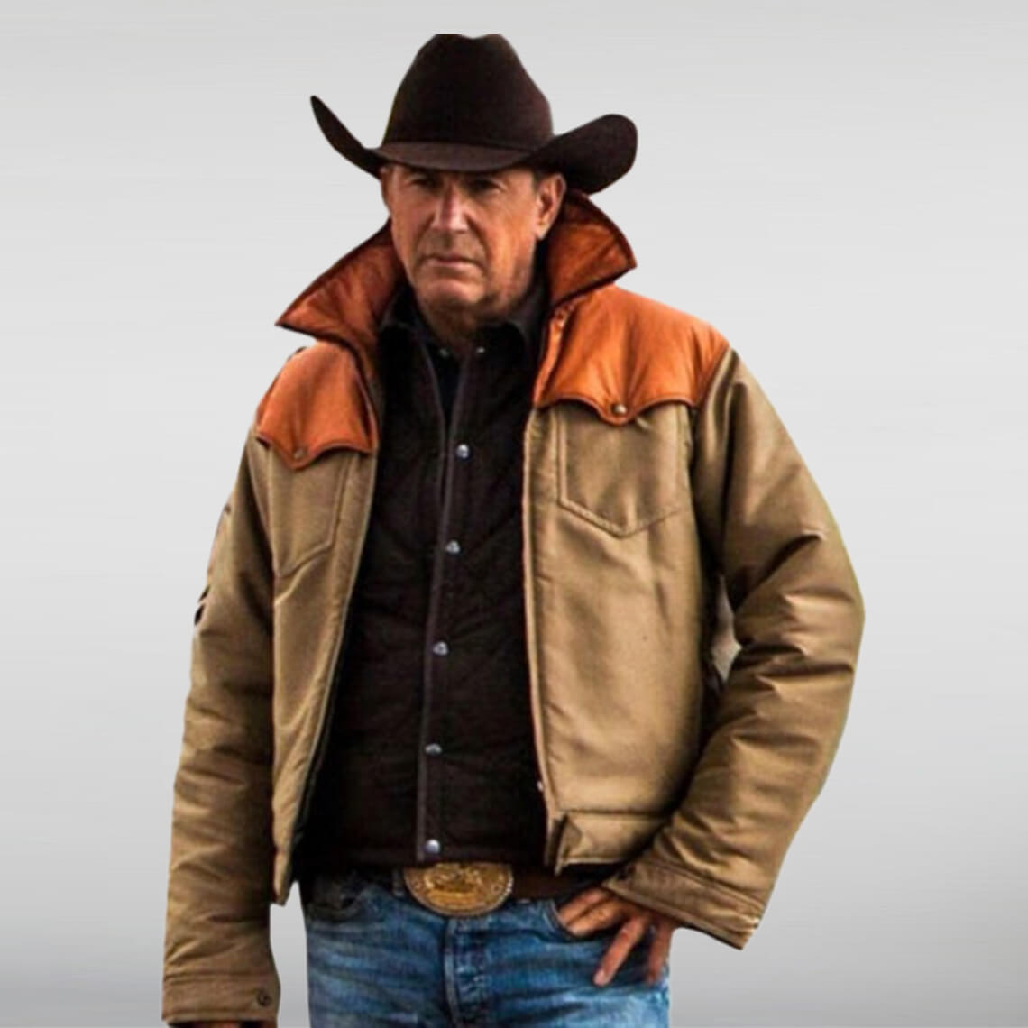 Yellowstone Kevin Costner John Dutton Leather Jacket