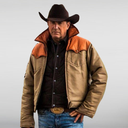 Yellowstone Kevin Costner John Dutton Leather Jacket