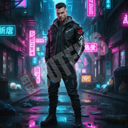 Cyberpunk Leather Jacket