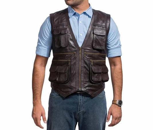 Jurassic World Chris Pratt Brown Utility Vest
