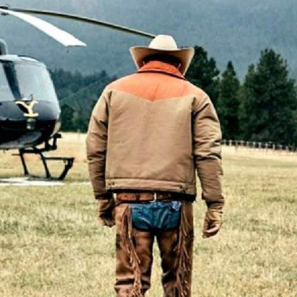 Yellowstone Kevin Costner John Dutton Leather Jacket
