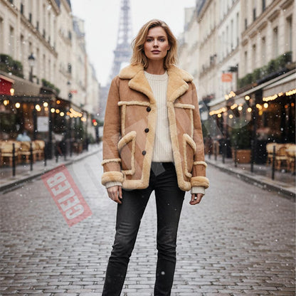 Mens Shearling Winter Coat
