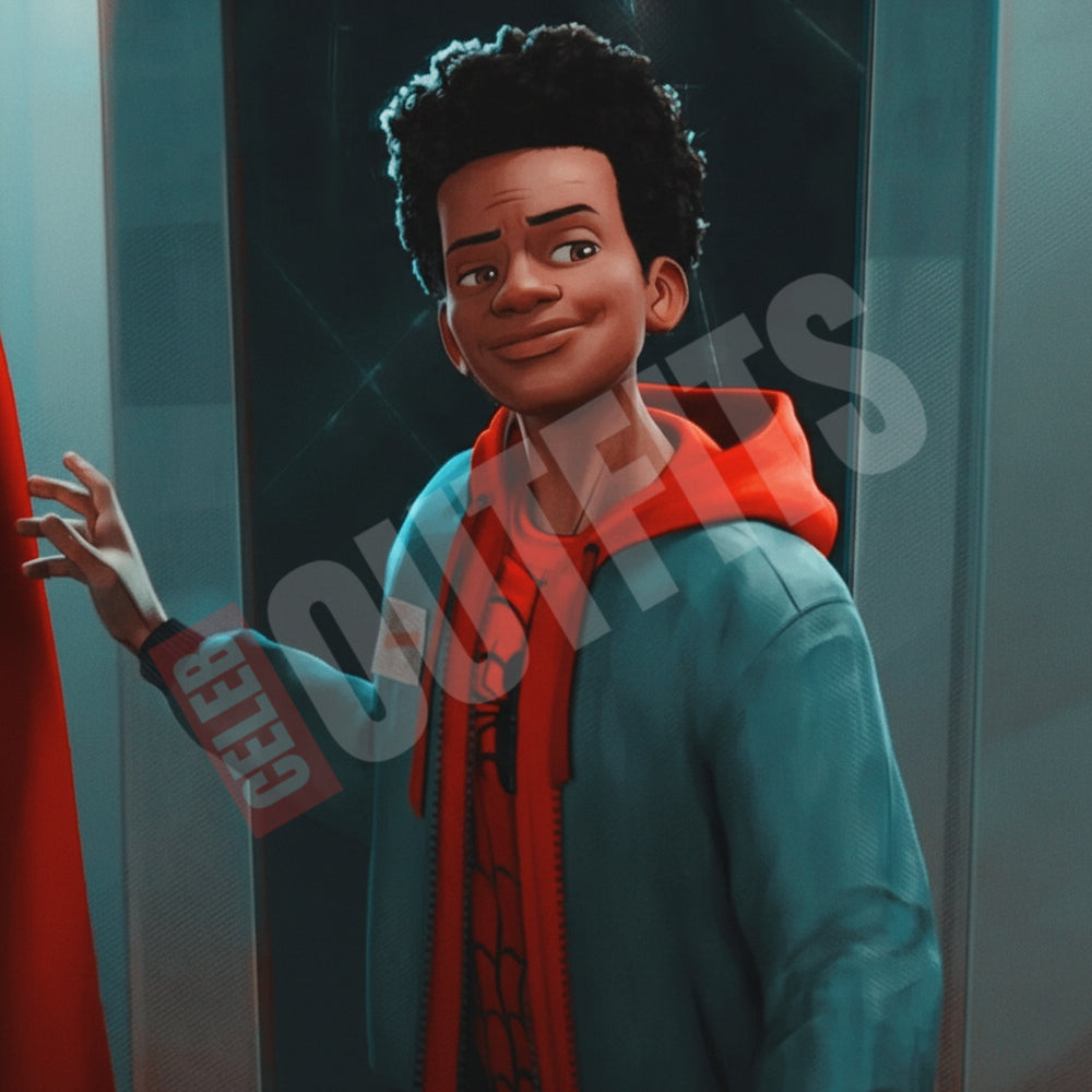 Spiderman Miles Morales Green Jacket