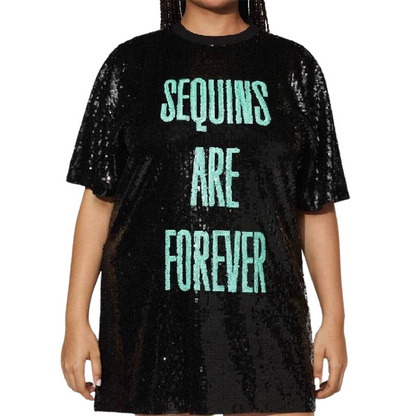 Sequins Are Forever T-Shirt Dress