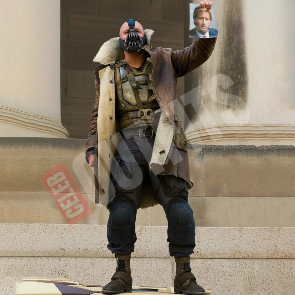 Dark Knight Rises Bane Shearling Coat