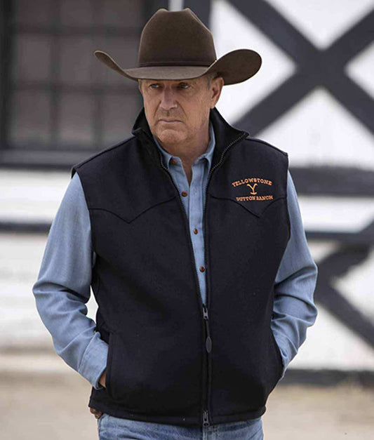 Kevin Costner Yellowstone John Dutton Vest
