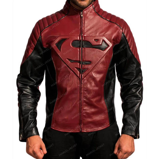 Superman Black And Maroon Jacket
