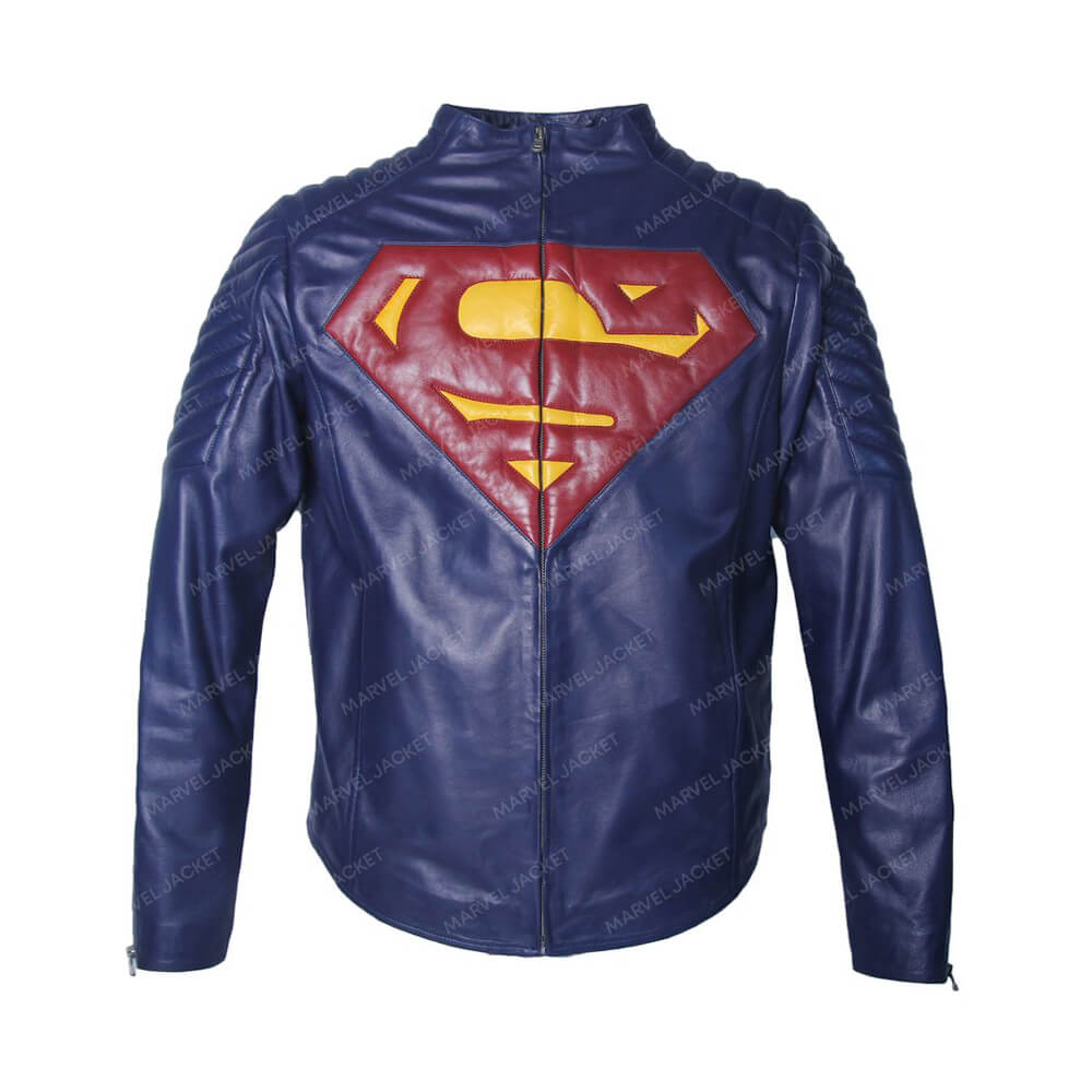 Smallville Superman Blue Leather Jacket