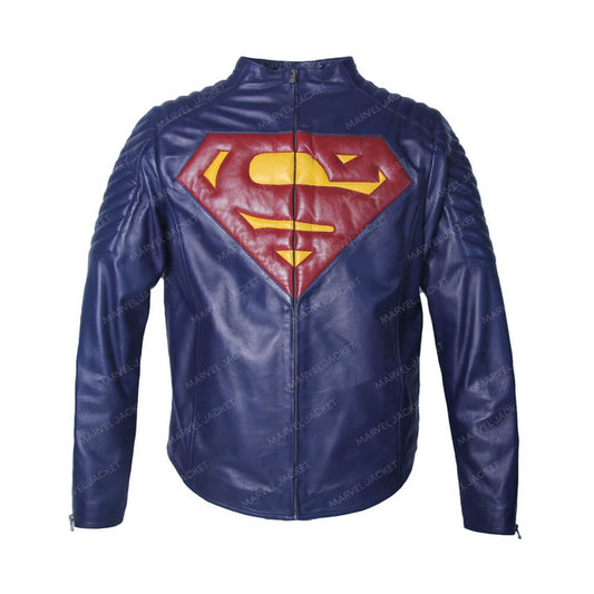 Smallville Superman Blue Leather Jacket