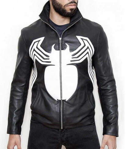 Spiderman Eddie Brock Venom Leather Jacket